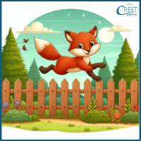 Adjectives - Fox jumped over the fence