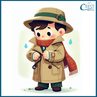 Conjunction - Boy wearing a overcoat