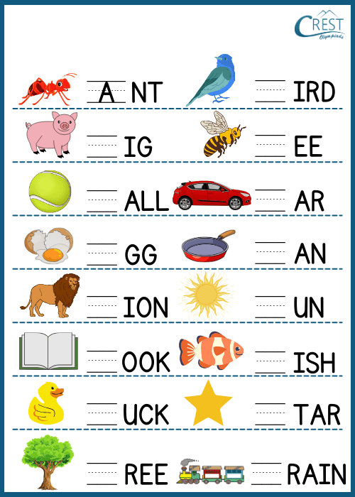 Class KG Missing Letters