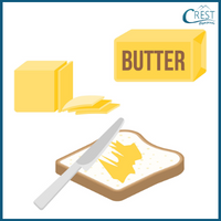 Preposition - Butter on the bread
