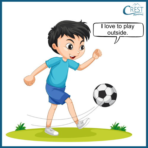 Punctuation Class 5 - Boy playing football