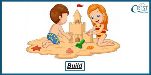 Action Words - Building sand castle