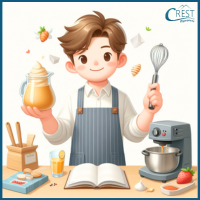 Boy cooking for Class 3