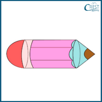 Identify the combination of solid shapes in the given pencil