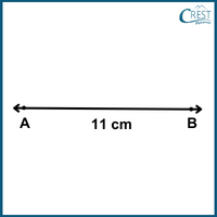 If the length of the given line is decreased by 3 cm, then what is its new length